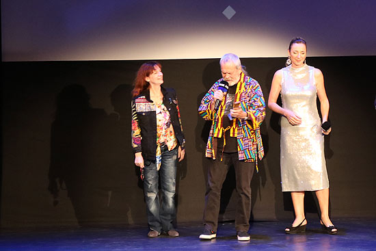 Amanda Plummer, Terry Gilliam, Filmfest Chefin Diana Iljine (ªFoto.Martin Schmitz)
